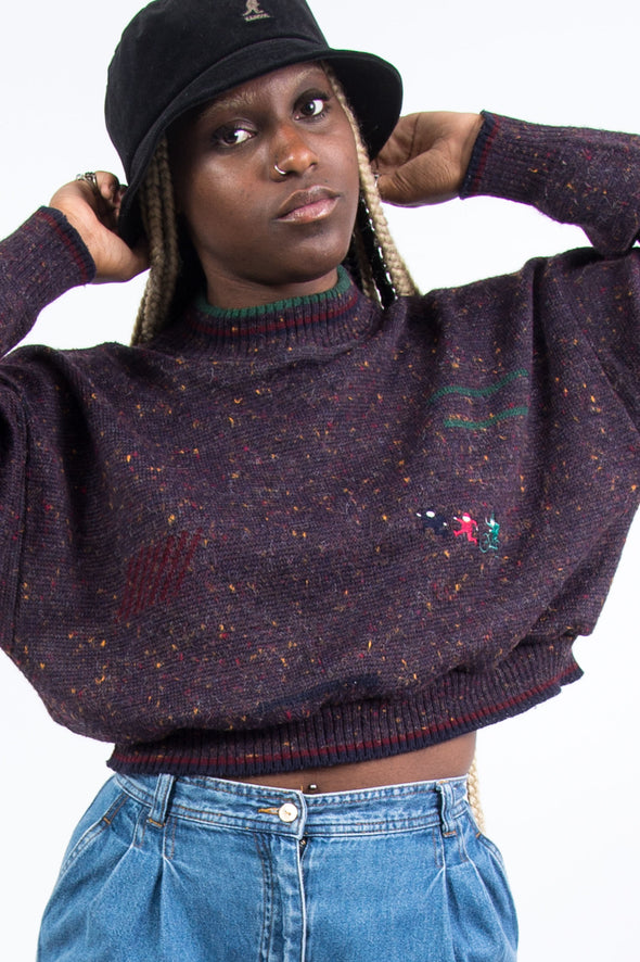 Vintage 90's Cropped Knitted Jumper