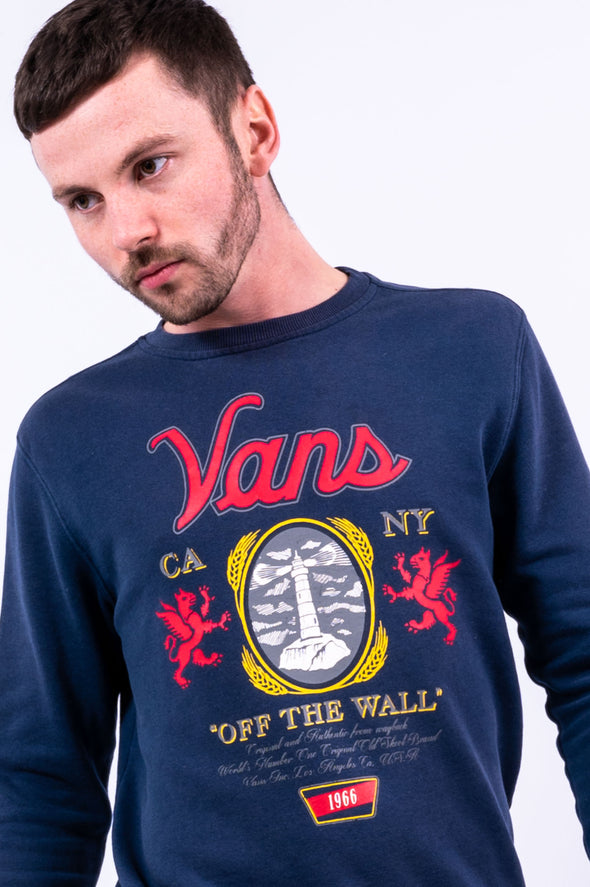 00's Vans Graphic Print Sweatshirt