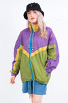 Vintage 90's Colour Block Cagoule Rain Jacket