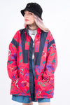 Vintage 90's Abstract Windbreaker Cagoule