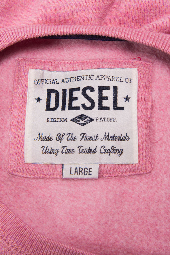 Vintage Diesel Pink Cropped Sweatshirt