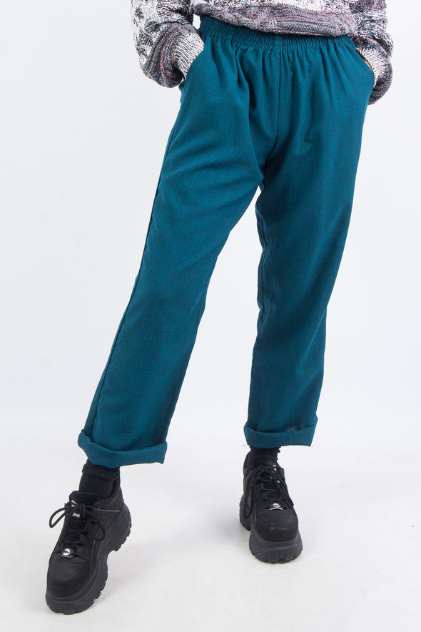 Vintage 90's Teal High Waist Trousers