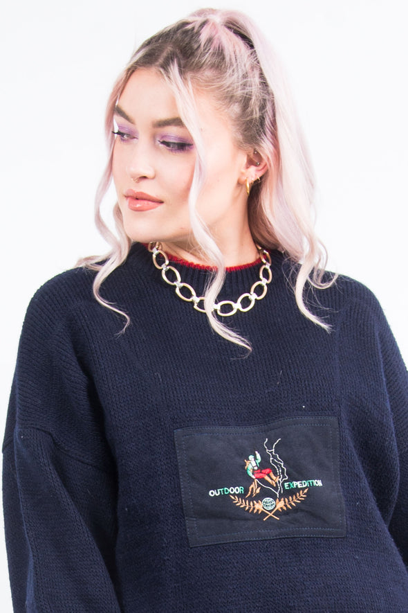 Vintage 90's Outdoor Expedition Knit Jumper