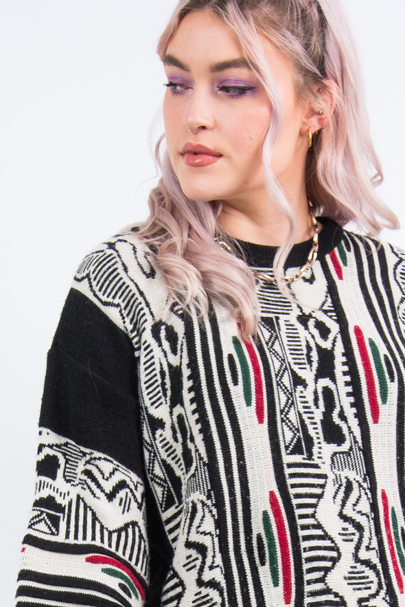 Vintage 90's Abstract Knit Jumper