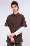 Vintage Dickies Brown Short Sleeve Shirt