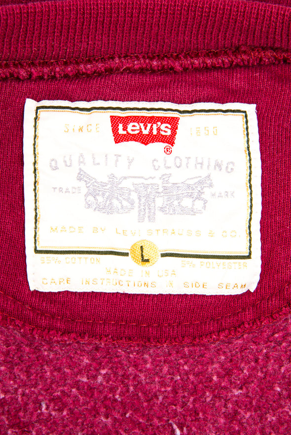 Vintage Red Levi's Spell Out Sweatshirt