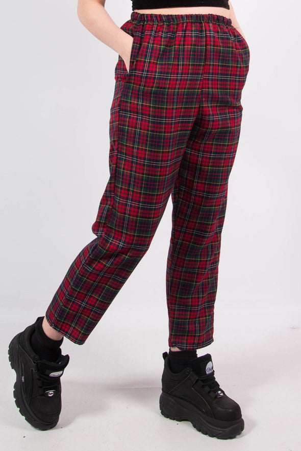 Dionne Red Tartan Check Trousers