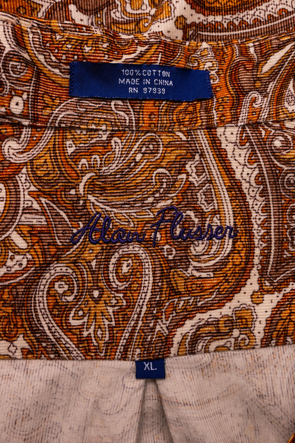 Vintage Cord Paisley Pattern Shirt