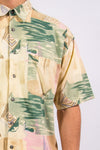 Vintage Retro Pattern Short Sleeve Shirt