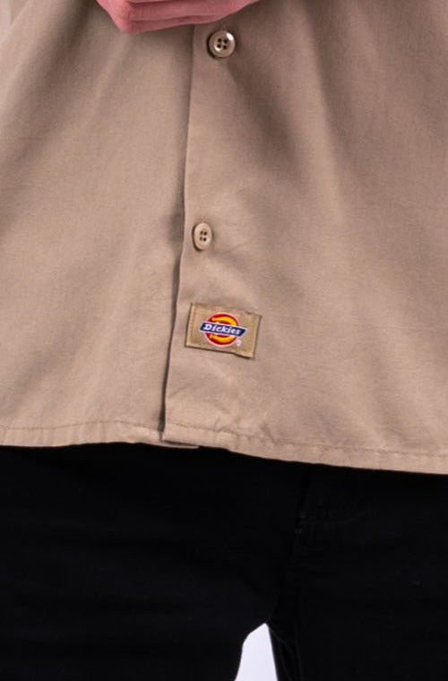 Vintage Beige Dickies USA Work Shirt