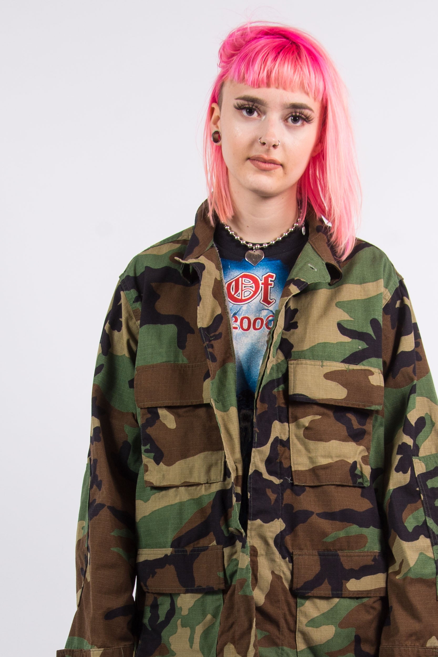 Vintage 90's Camo Army Jacket UK Fashion THE VINTAGE SCENE – The
