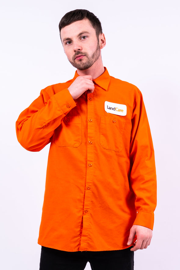 Vintage Orange USA Work Shirt