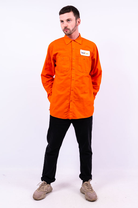 Vintage Orange USA Work Shirt
