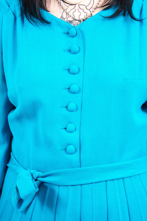 Vintage 70's Blue Mini Dress
