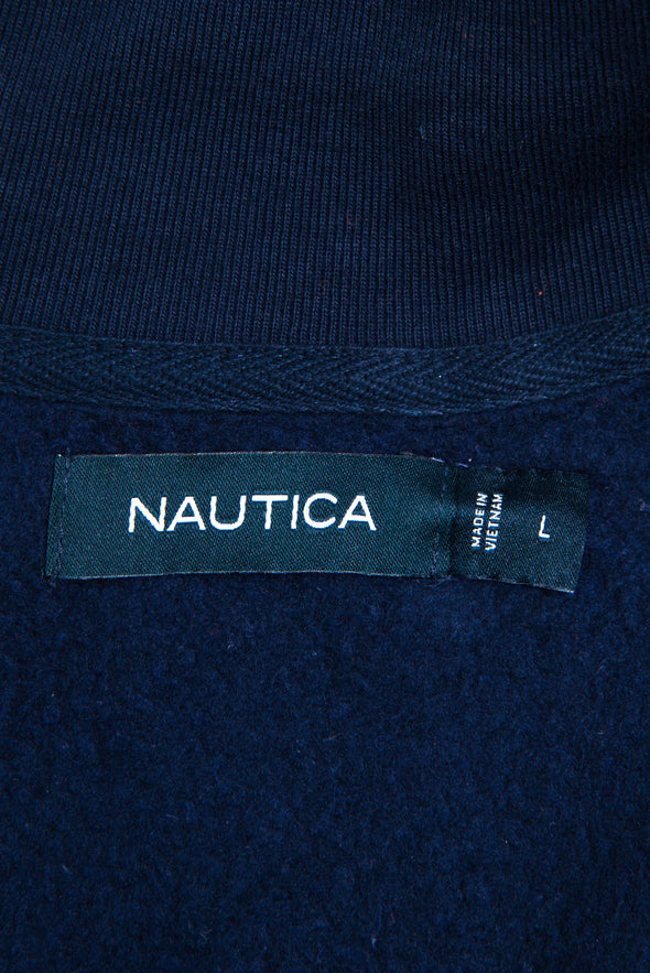 90's Nautica Checked 1/4 Zip Pullover