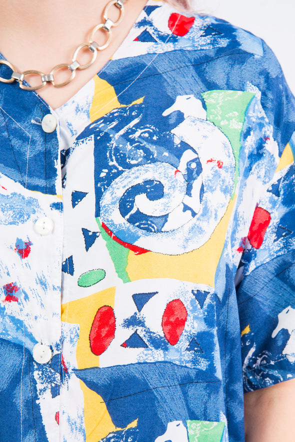 Vintage 90's Abstract Print Shirt