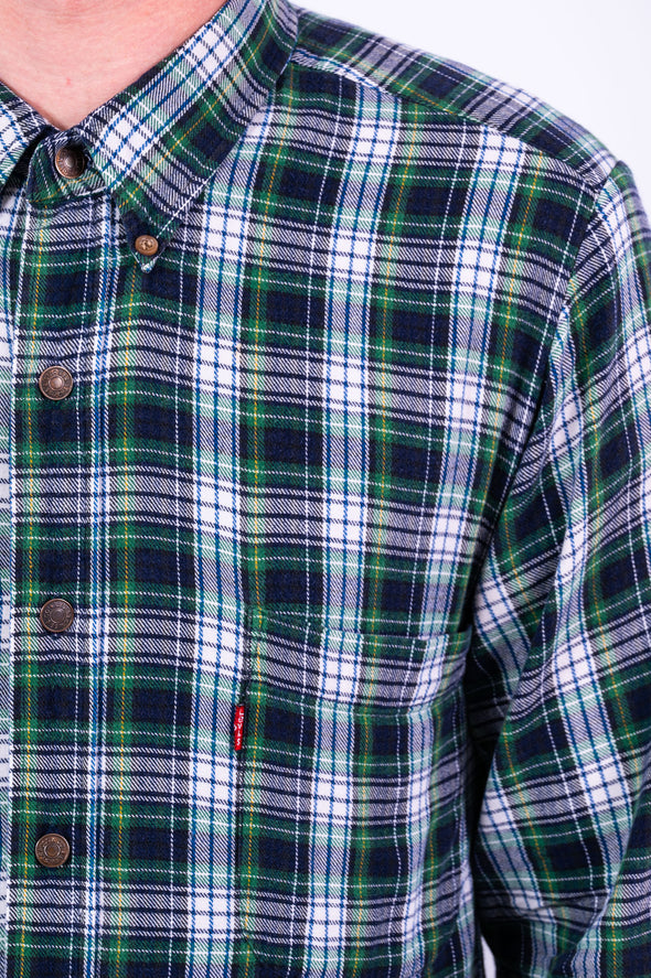 Vintage Levi's Green Check Shirt