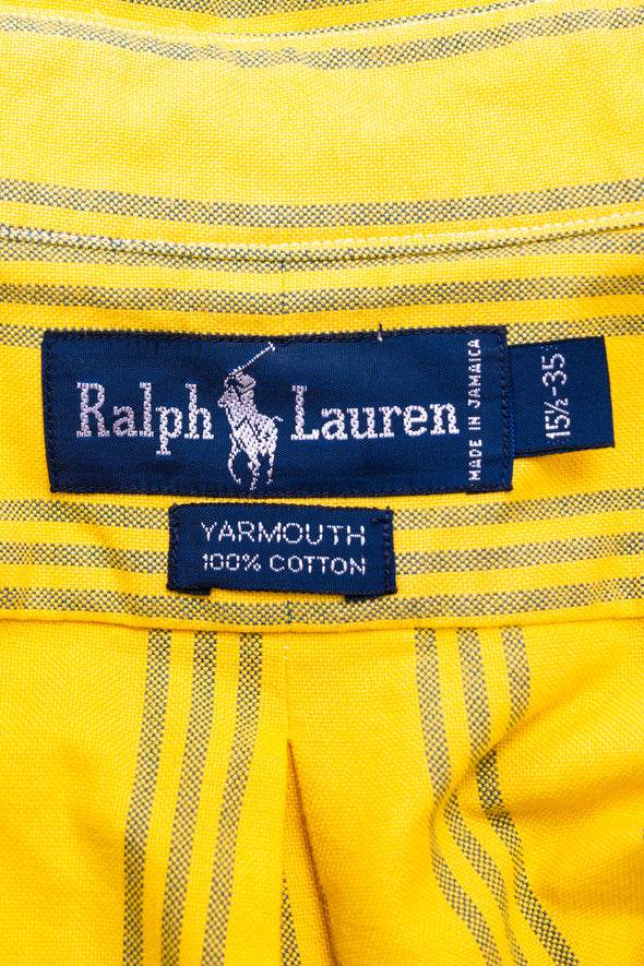 90's Ralph Lauren Yellow Stripe Shirt