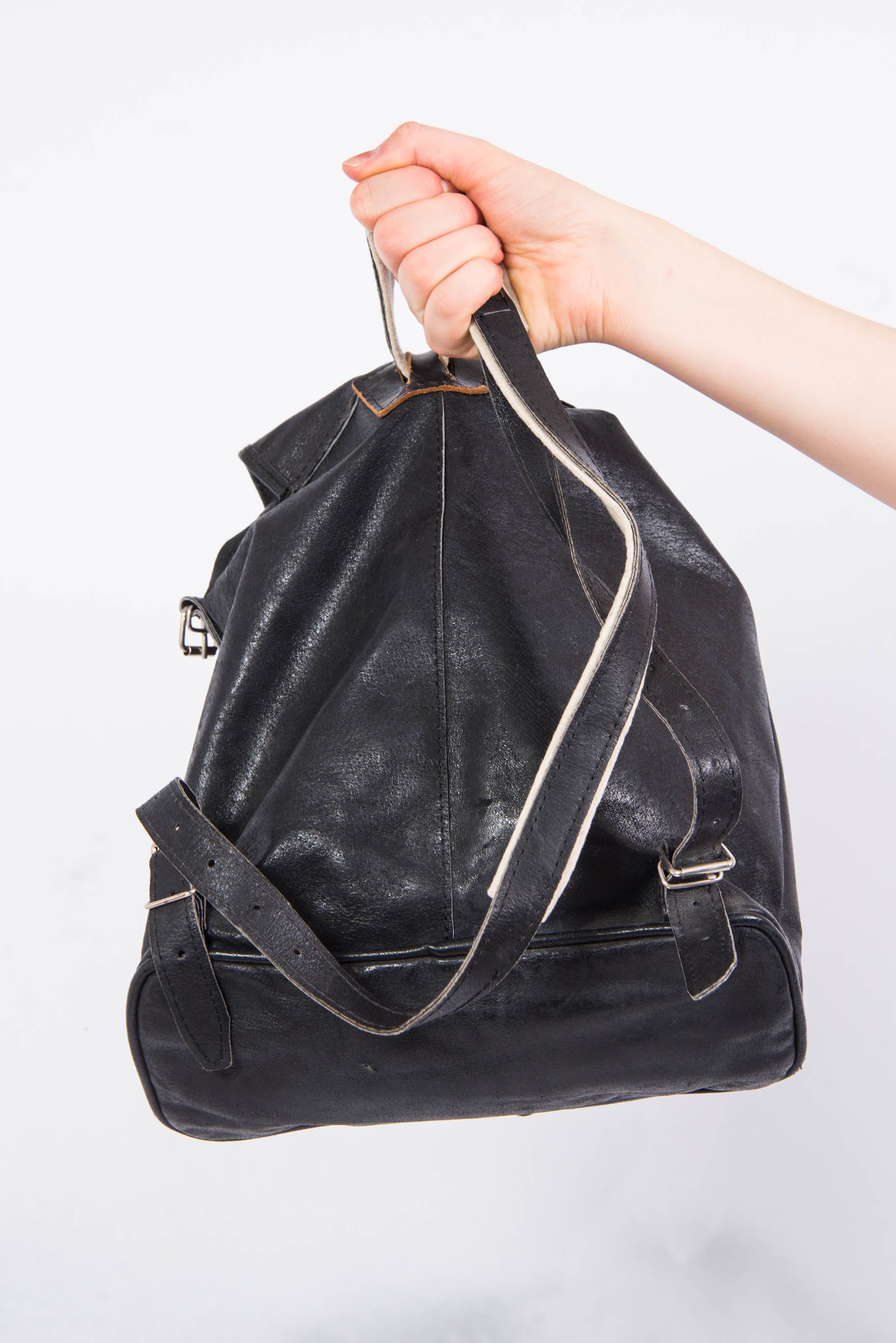 Vintage 90's Leather Rucksack Backpack Vintage 90's Leather Rucksack Backpack