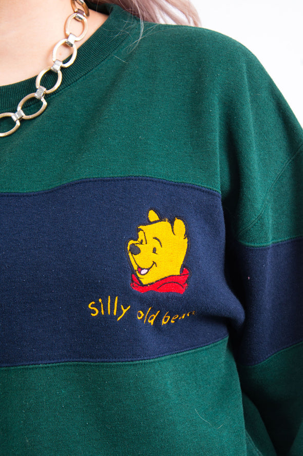 Vintage Winnie the Pooh Striped Sweatshirt