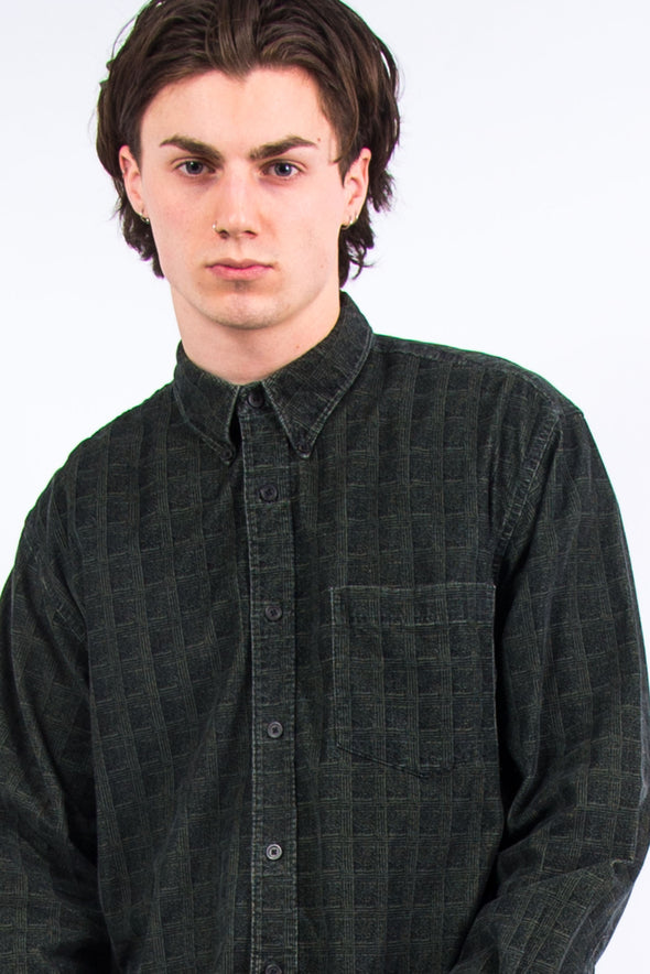 90's Cord Check Pattern Shirt