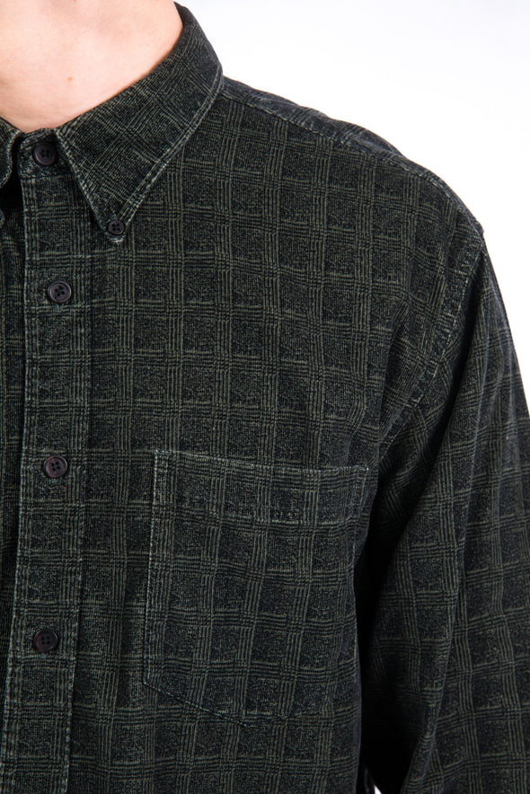 90's Cord Check Pattern Shirt