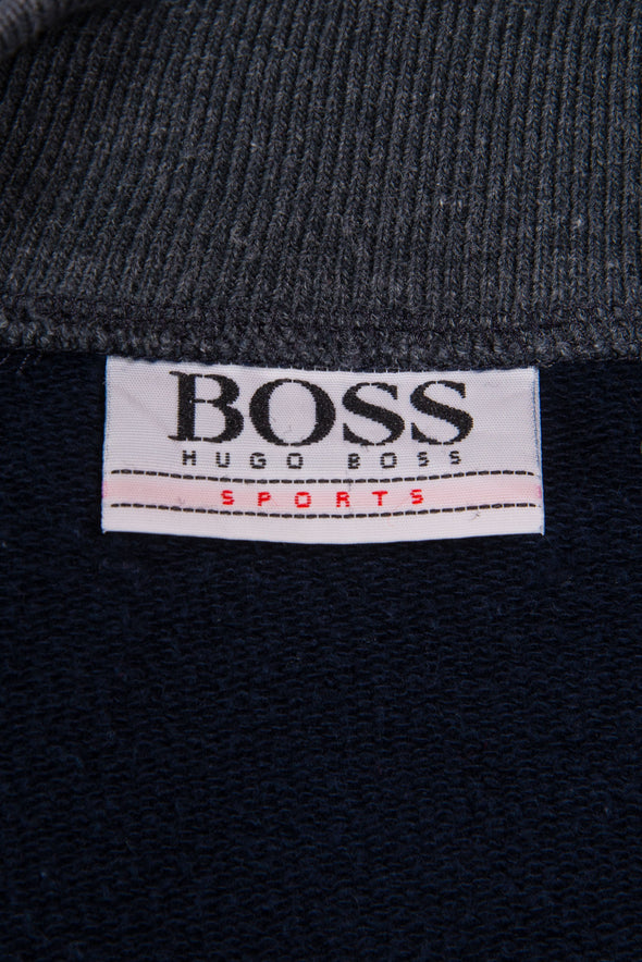 Vintage Hugo Boss button neck sweatshirt