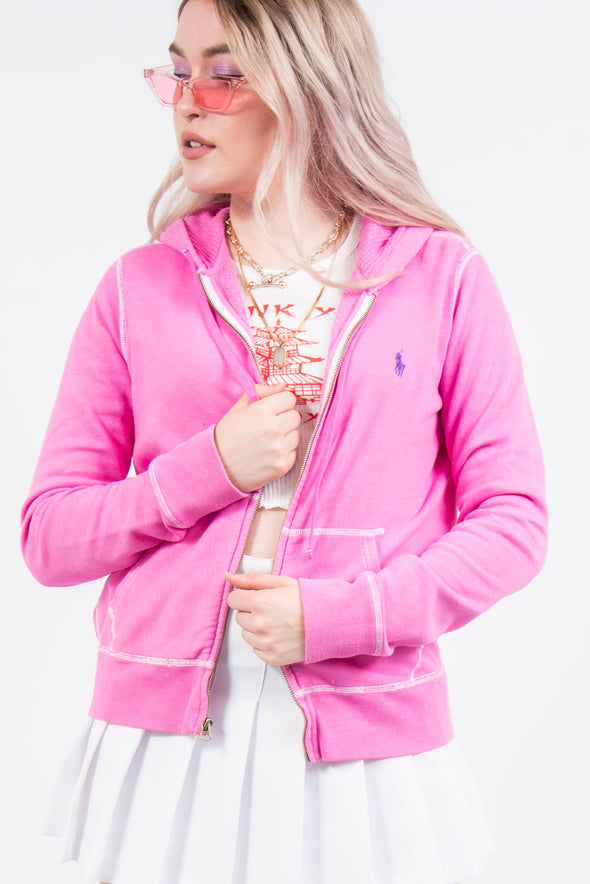 Vintage Ralph Lauren Pink Hoodie Sweatshirt