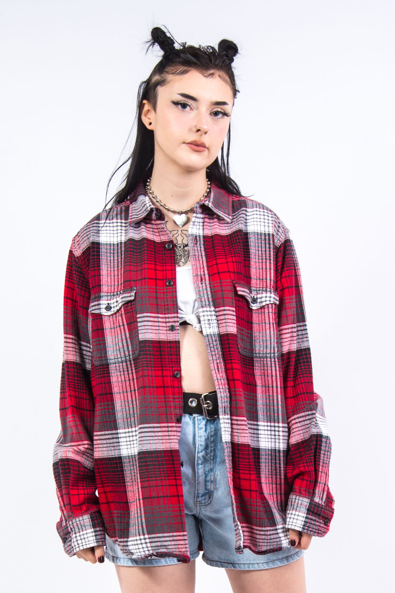 Vintage 90's Check Grunge Flannel Shirt | THE VINTAGE SCENE The Vintage Scene Vintage 90's Check Grunge Flannel Shirt | THE VINTAGE SCENE The Vintage Scene