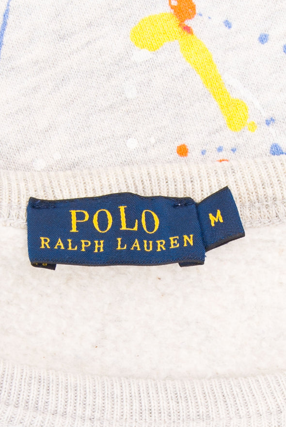 00's Ralph Lauren Paint Splatter Sweatshirt