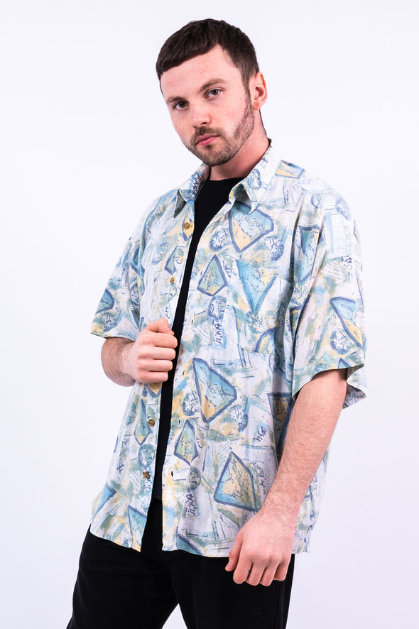 Vintage 90's Abstract Patterned Shirt