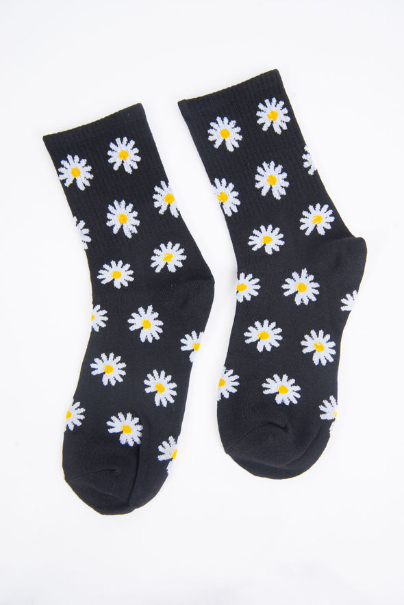 Daisy Print Socks