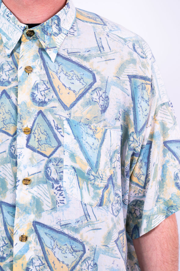 Vintage 90's Abstract Patterned Shirt