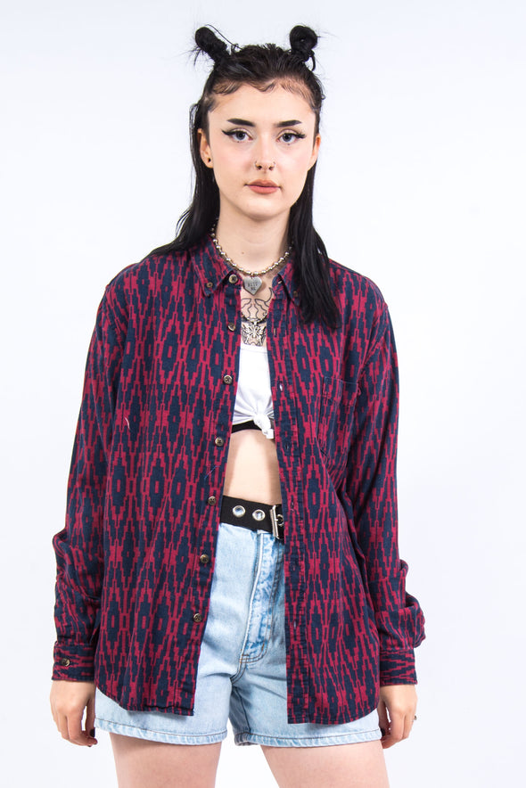 Vintage 90's Abstract Flannel Shirt