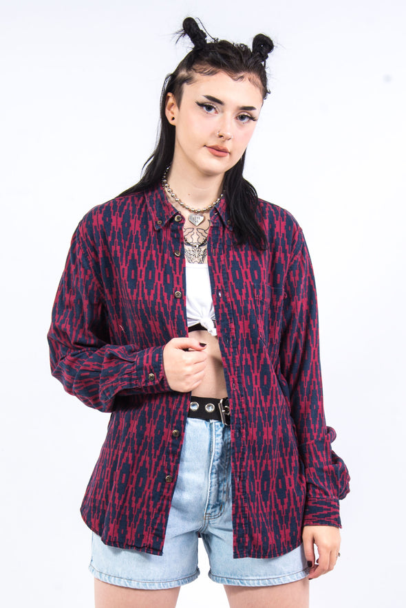 Vintage 90's Abstract Flannel Shirt