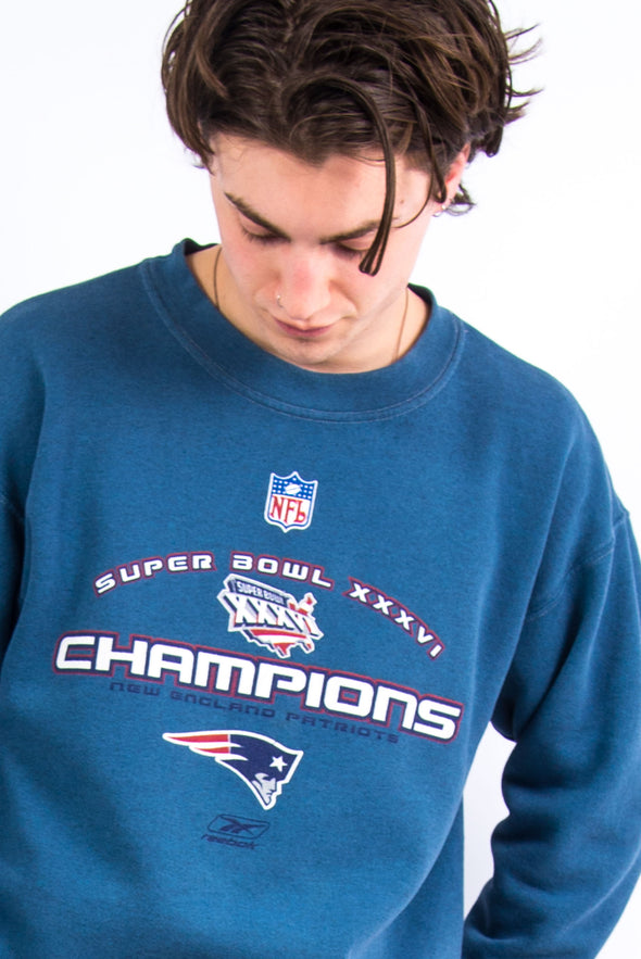 Reebok Patriots 2002 Super Bowl NFL Sweatshirt