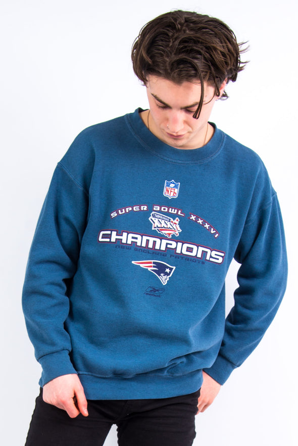 Reebok Patriots 2002 Super Bowl NFL Sweatshirt