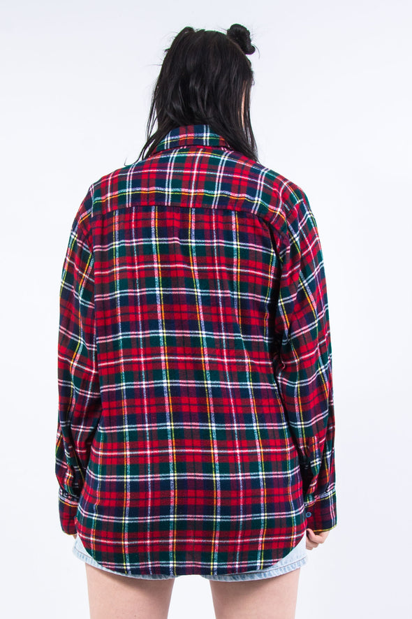 Vintage 90's Red Check Flannel Shirt