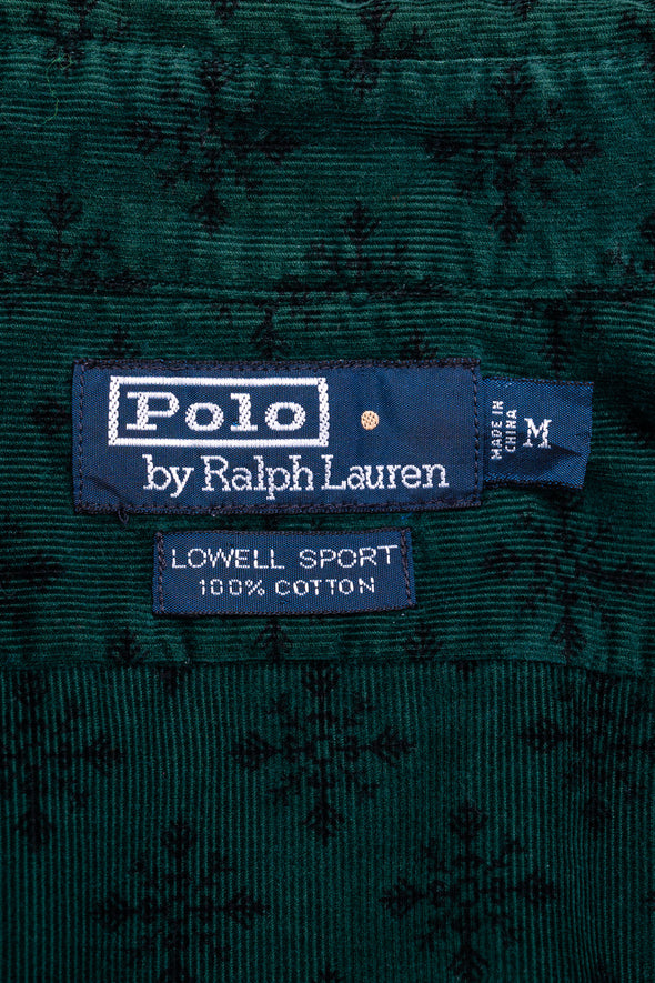 Vintage Ralph Lauren Patterned Cord Shirt