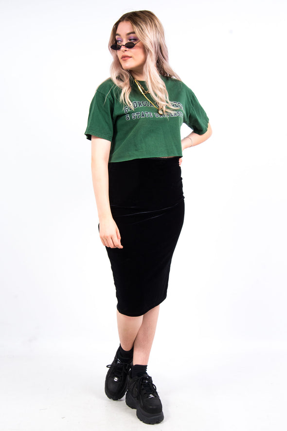Vintage Cropped College T-Shirt