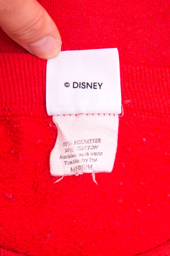 Vintage 80's Button Neck Disney Sweatshirt