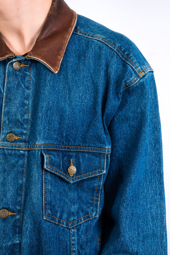90's Vintage Marlboro Blue Denim Jacket