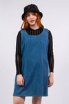 Vintage 90's Blue Denim Pinafore Dress