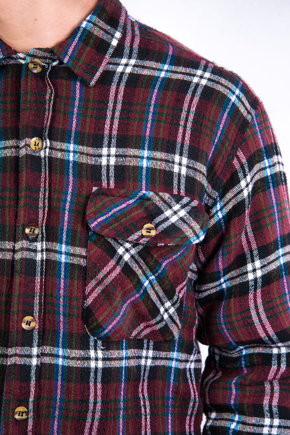 90's Vintage Padded Flannel Shirt