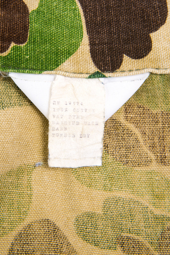 Vintage USA Camouflage Print Over Shirt
