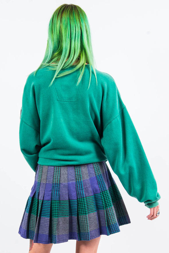 Vintage Tartan Pleated Mini Skirt