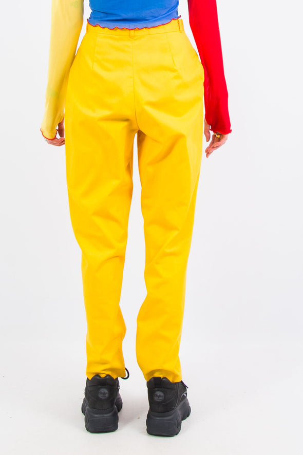 Vintage 80's Canary Yellow Trousers