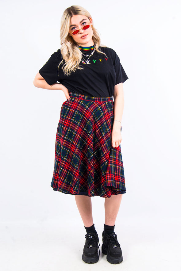 Vintage 90's Midi Tartan Skirt