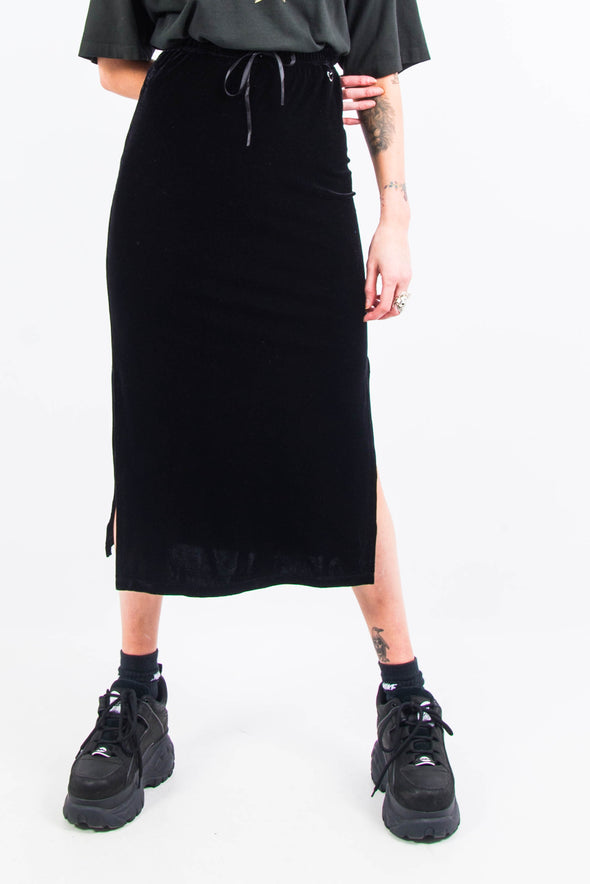 Vintage 90's Velvet Midi Skirt
