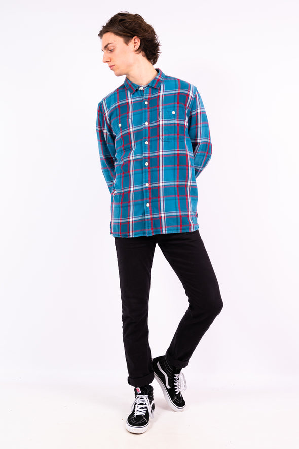 Retro Levi's Blue Flannel Shirt